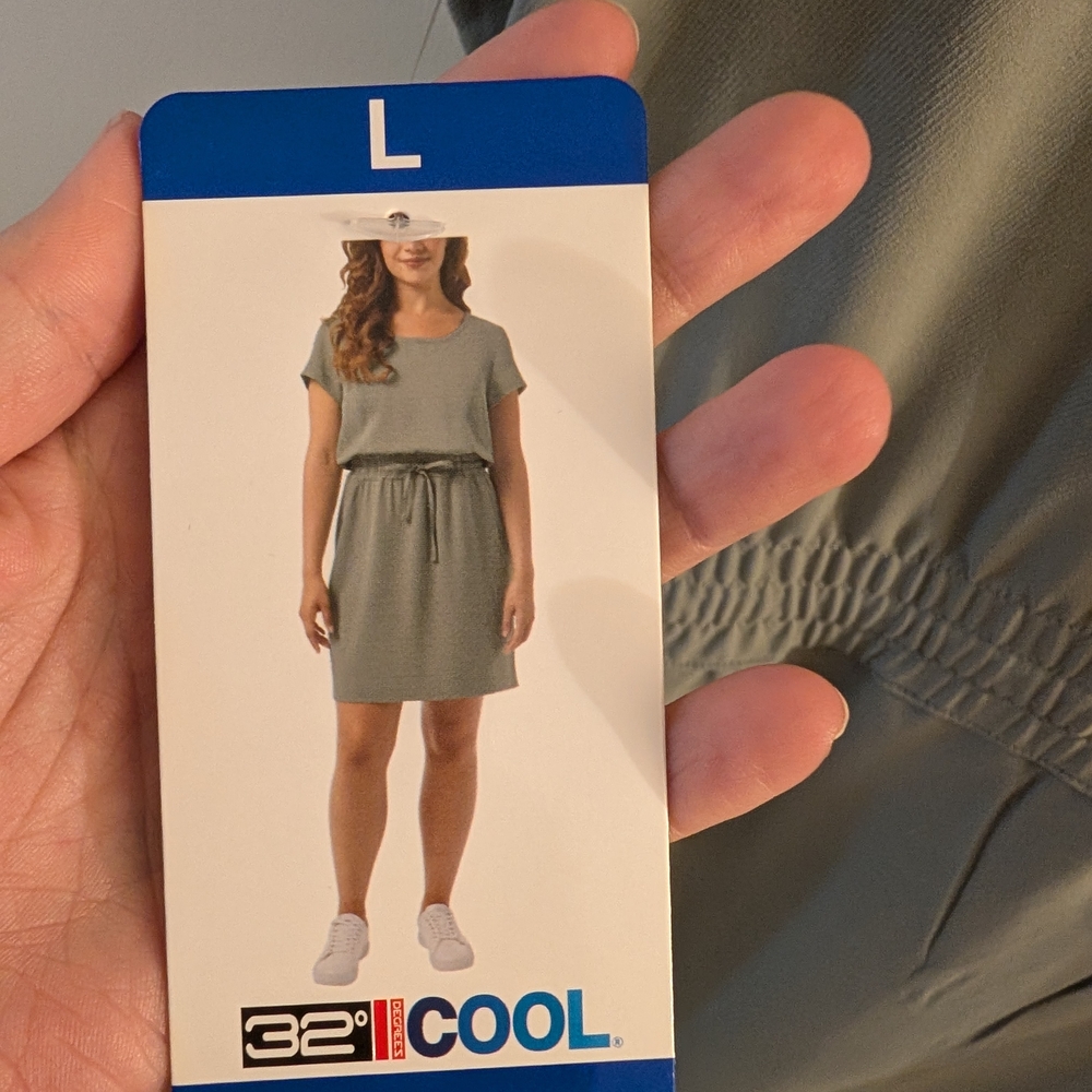 NWT! 🌿 32 Degrees Cool Everyday Ease Dress ✨Size L - Picture 9 of 11